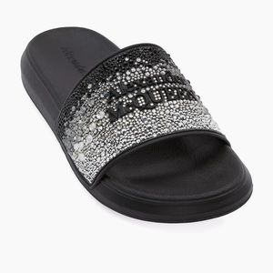 Alexander McQueen Crystal Embellished Slides